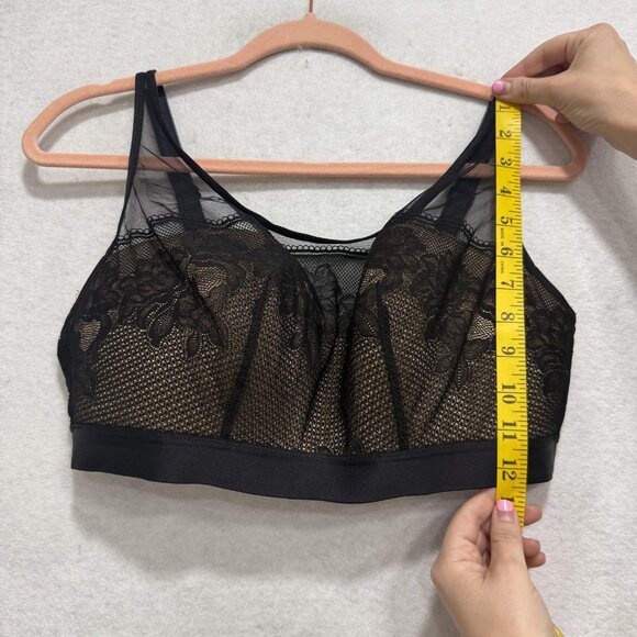 Soma Bralette Womens XL Mesh Lace Wirefree Curvy Scoop Neck Bra - Picture 3 of 7